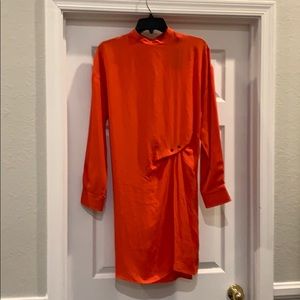 Brand New Rag & Bone Red long sleeve dress